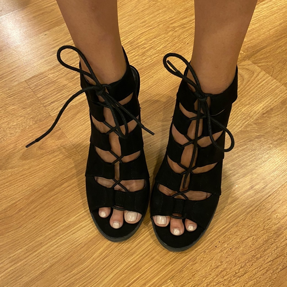 Lace up heels